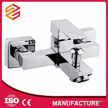 zinc bathtub mixer square side mounted bathtub faucet